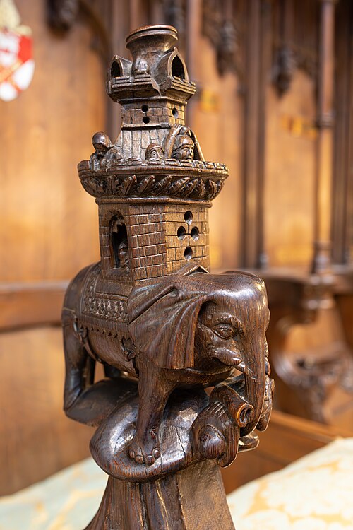 Carved Teak Wood Elephant