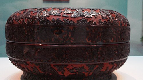 Floral Carved Teak Box