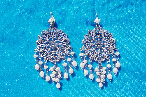 Silver Elephant Earrings